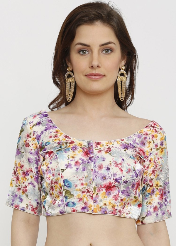 Colourful And Vivid Floral Patterned Blouse